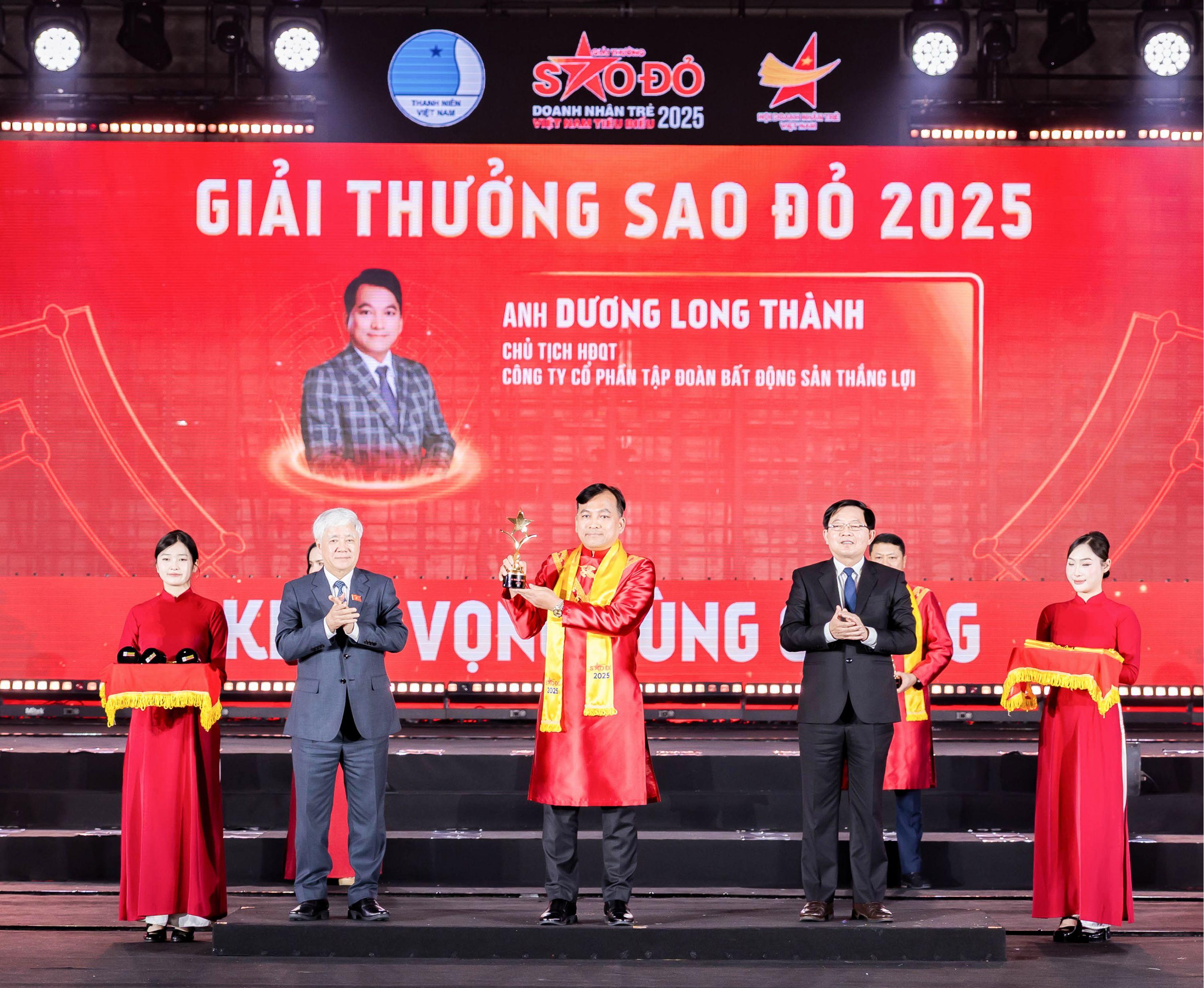 TOP 10 Doanh nhân Sao Đỏ 2025 Dương Long Thành – Thành công cùng sứ mệnh “phát triển địa phương, phụng sự đất nước”