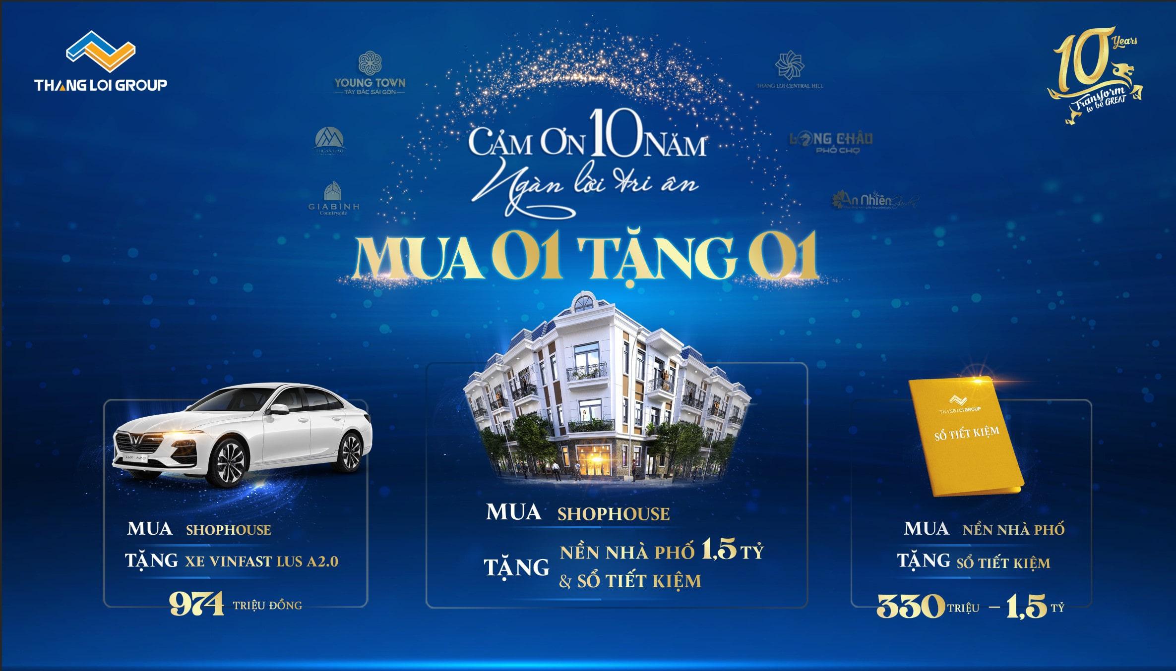 Celebrate the 10th anniversary of Thang Loi Group's establishment, launch a huge promotion package 