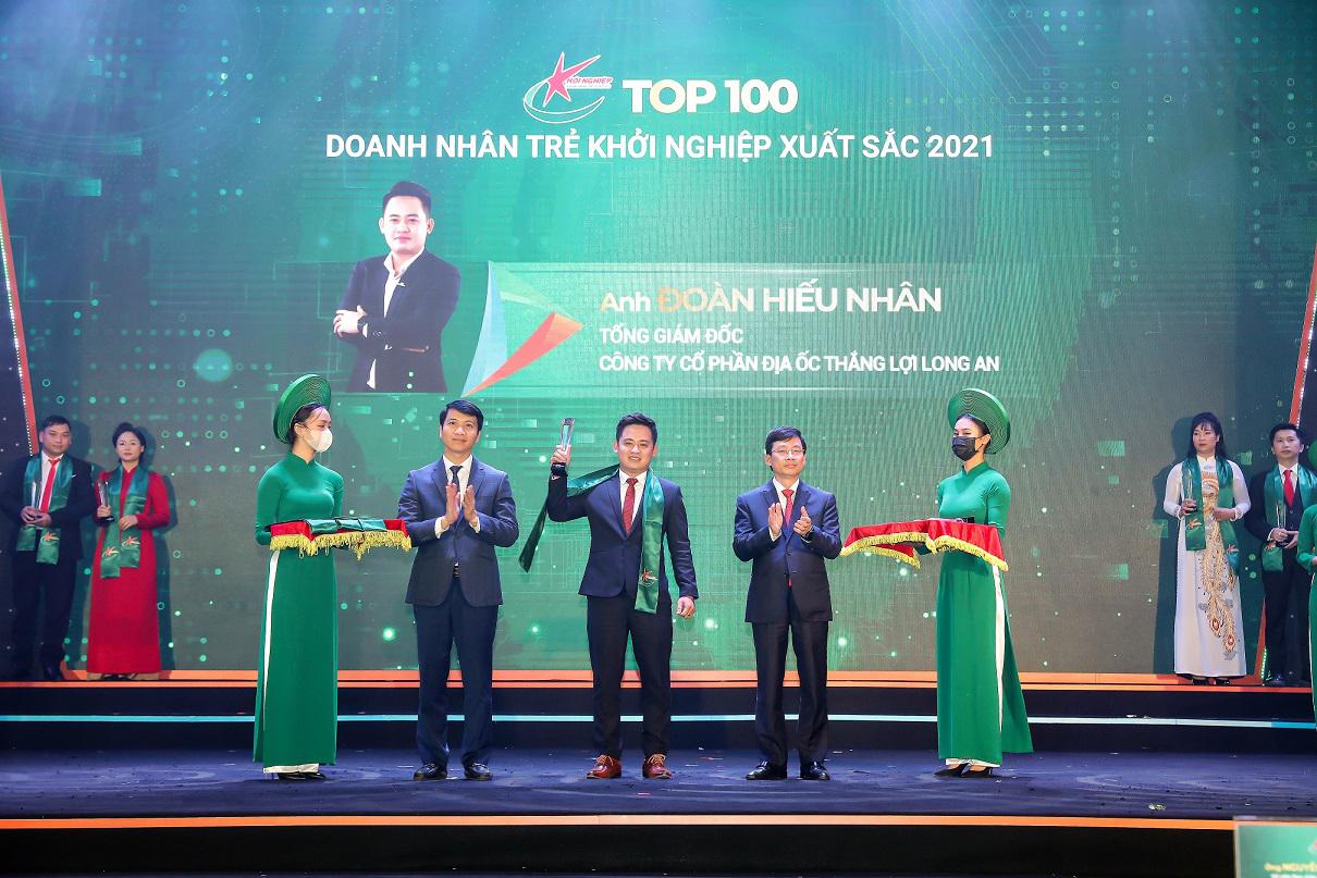 General Director Thang Loi Long An was honored in the Top 100 Outstanding Young Entrepreneurs in 2021